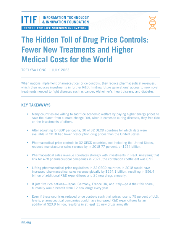 药品价格控制的隐性代价:全球新疗法减少,医疗成本上升