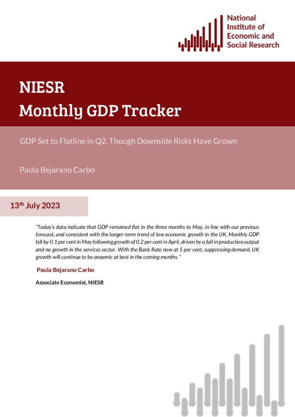 月度 GDP 统计 ： 排管下行险增 ， 但第二季度 GDP 将持平 （ 英 ）