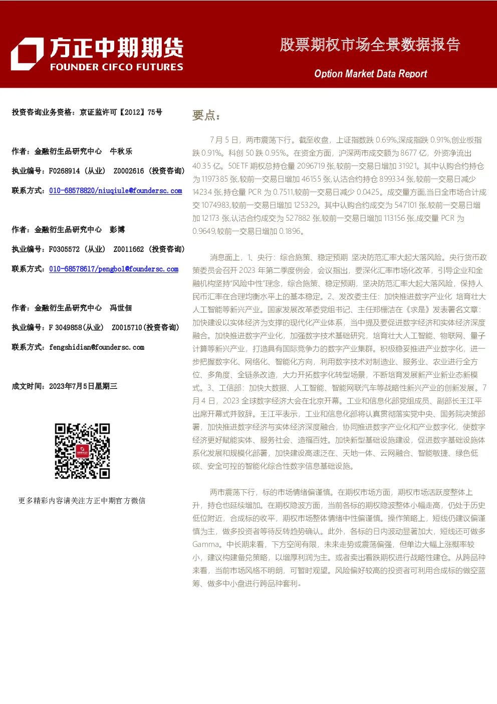 股票期权市场全景数据报告