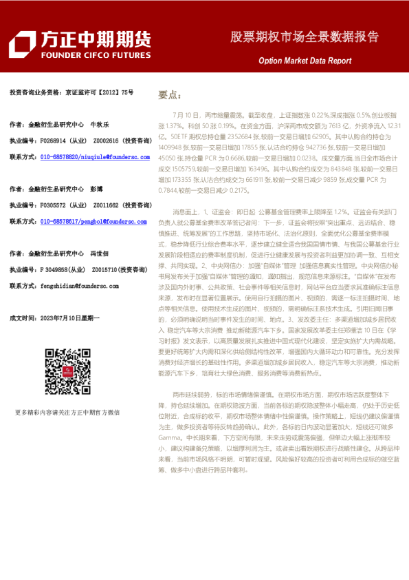 股票期权市场全景数据报告