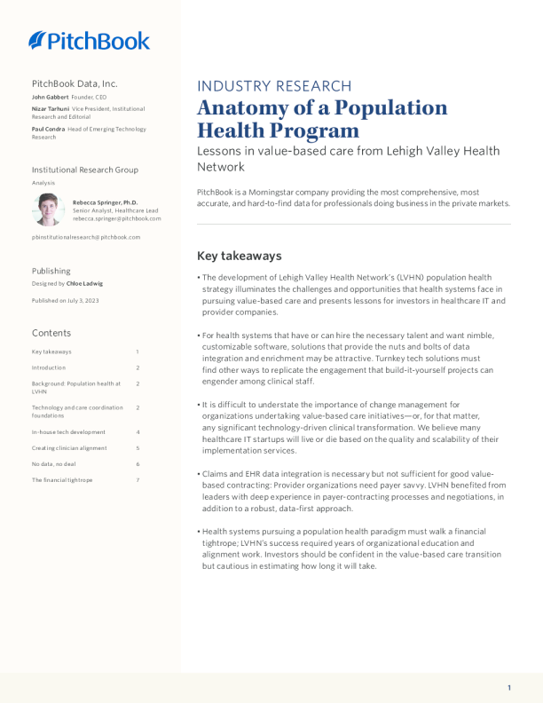 人口健康计划剖析