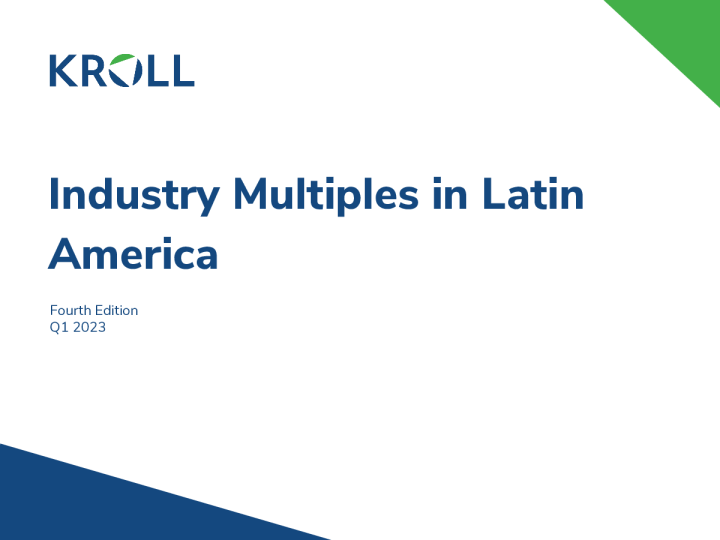 拉丁美洲的行业倍数 - 2023 年第一季度