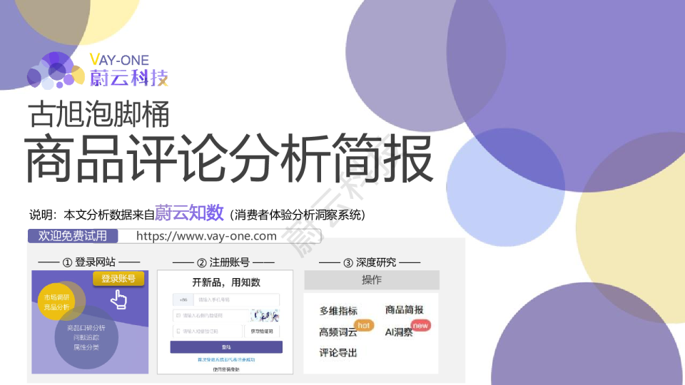 古旭泡脚桶商品评论分析简报