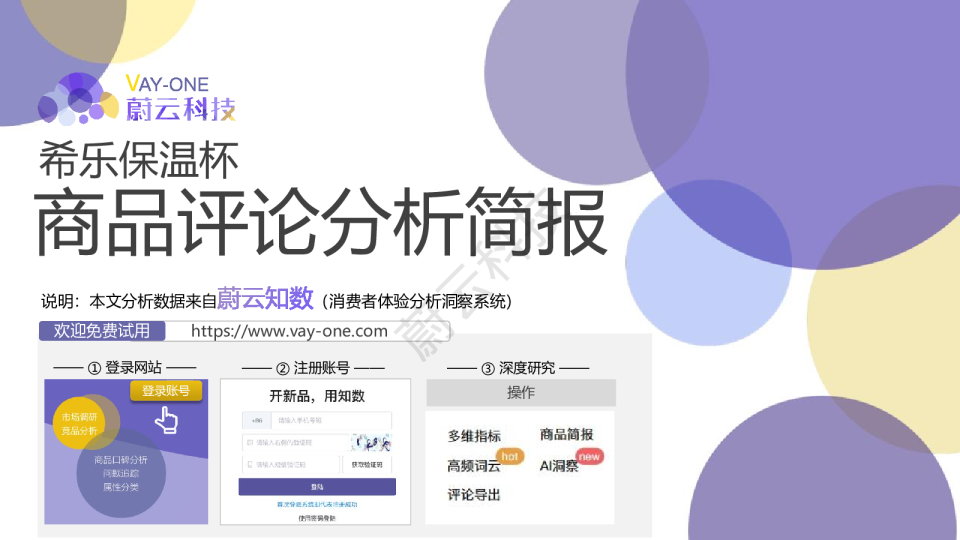 希乐保温杯商品评论分析简报