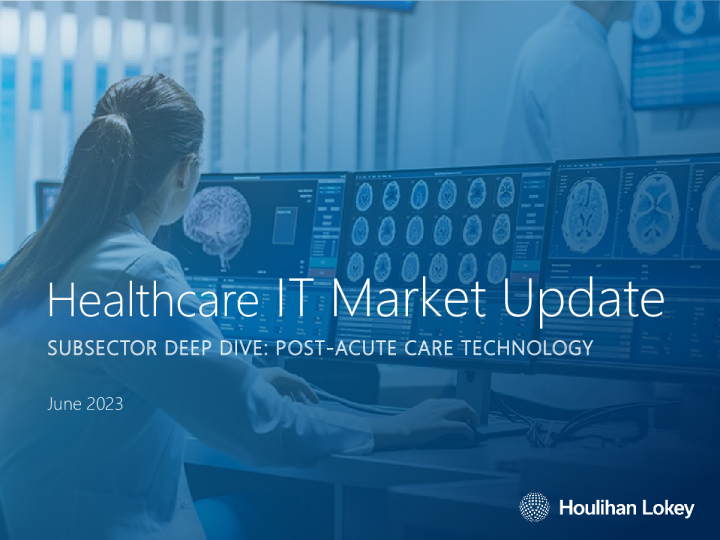 医疗保健 IT 市场更新