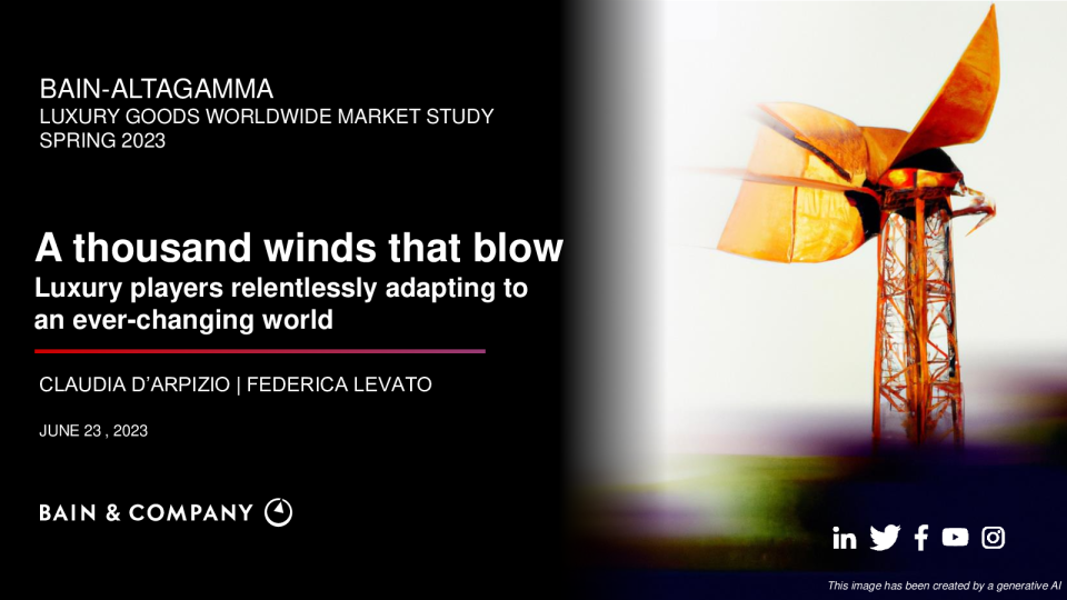 英文 2023年春季奢侈品全球市场研究