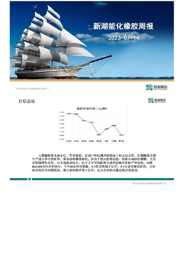 新湖能化橡胶周报