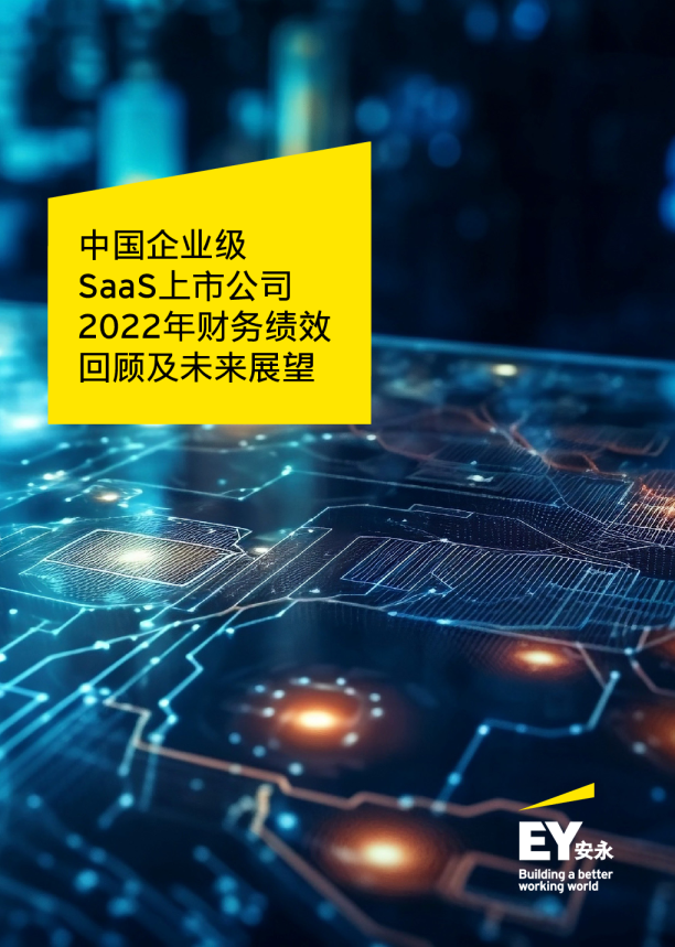 中国企业级SaaS上市公司2022年财务绩效回顾及未来展望