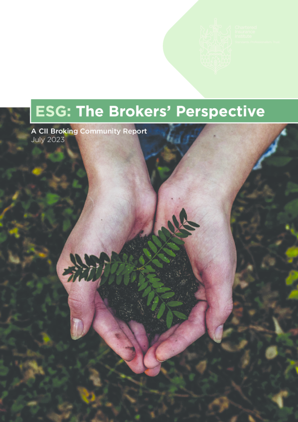 ESG ： 经纪人的观点