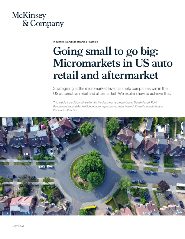 小到大 ： 美国汽车零售和售后市场的微型市场