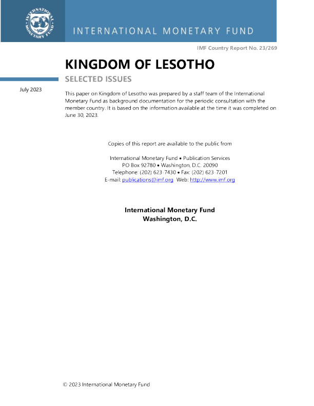 莱索托王国：选定问题