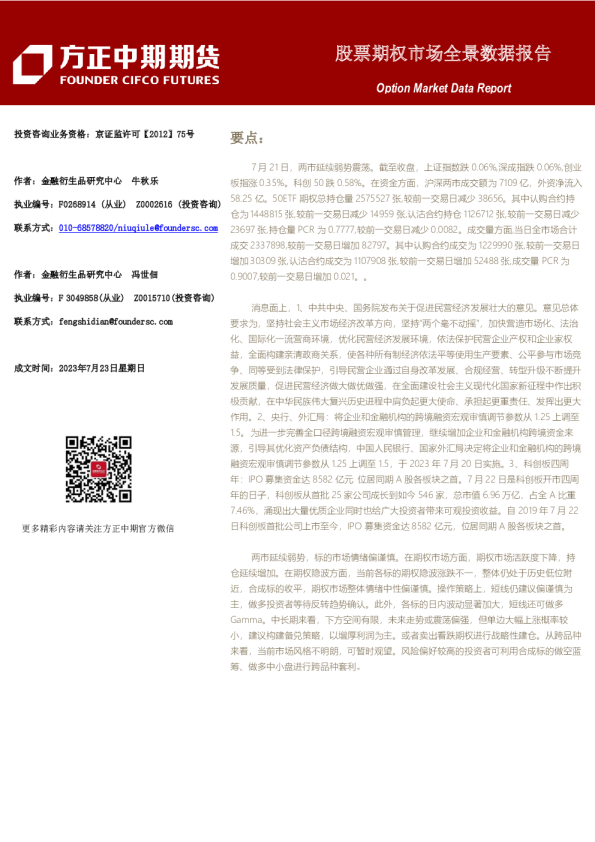 股票期权市场全景数据报告