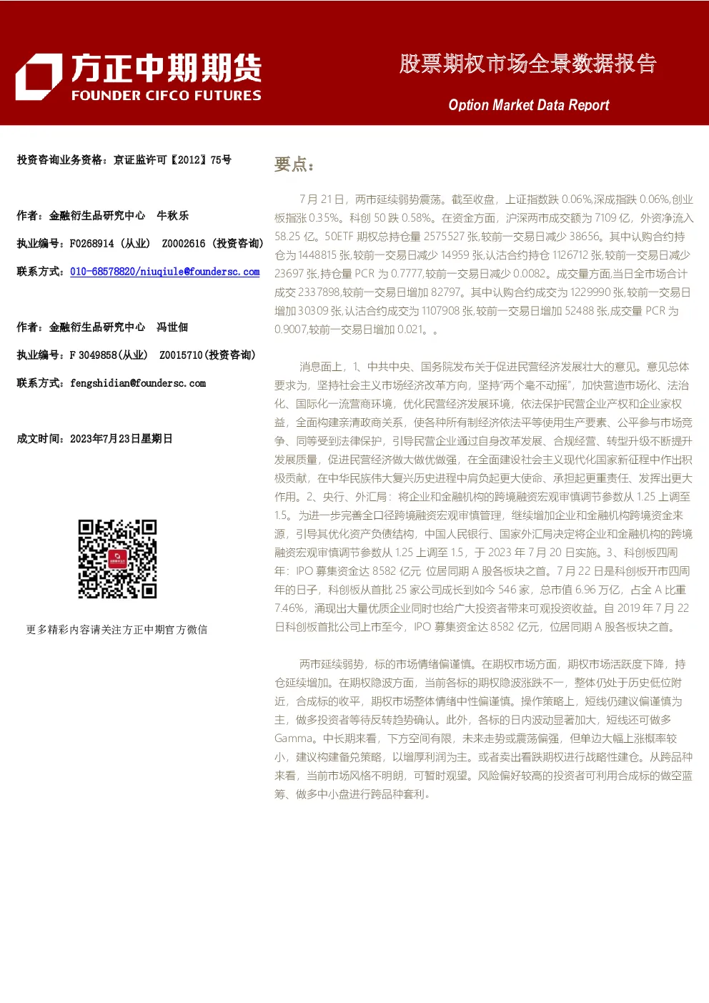 股票期权市场全景数据报告