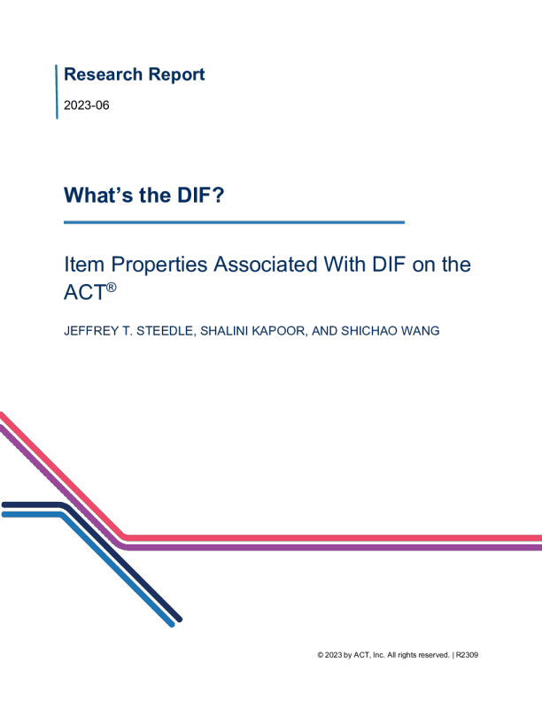 什么是 DIF ？ ACT 上与 DIF 关联的项目属性