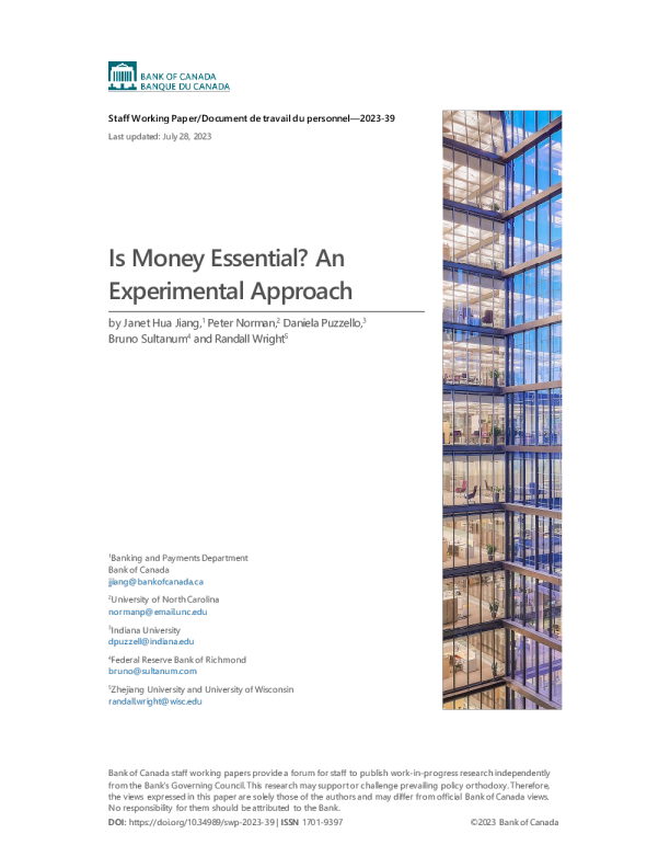 关于货币必要性验证的一种实验方法