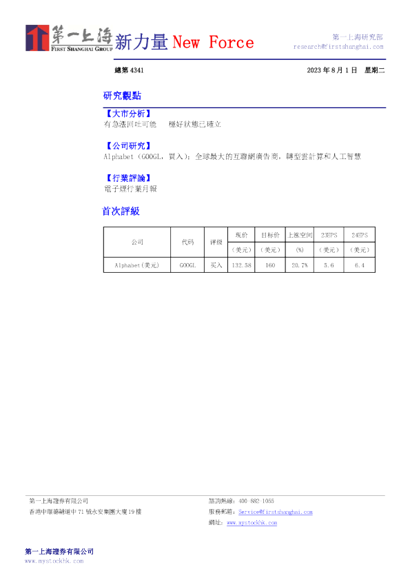 新力量New Force总第4341期