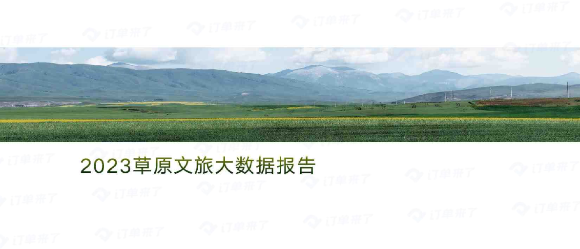 2023草原文旅大数据报告12页
