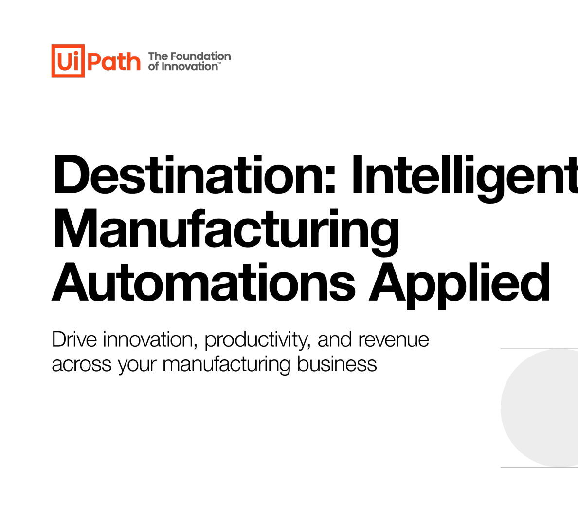 目的地 ： 智能制造自动化应用