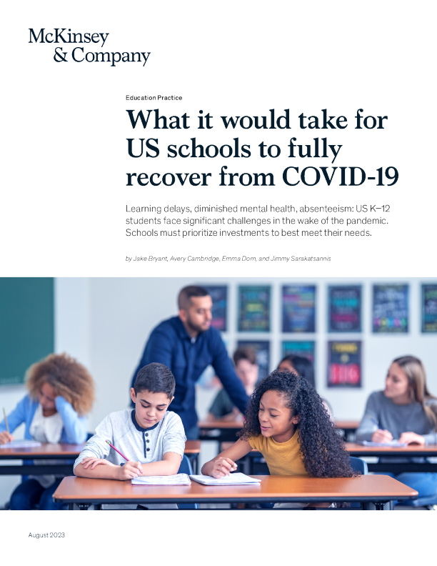 美国学校要从 COVID - 19 中完全康复需要什么