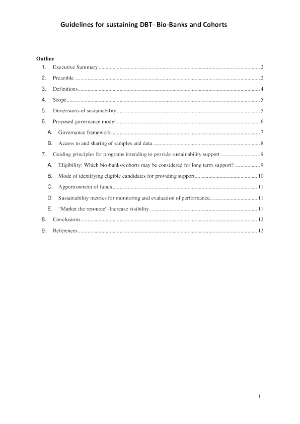 维持 DBT - 生物银行和队列的准则