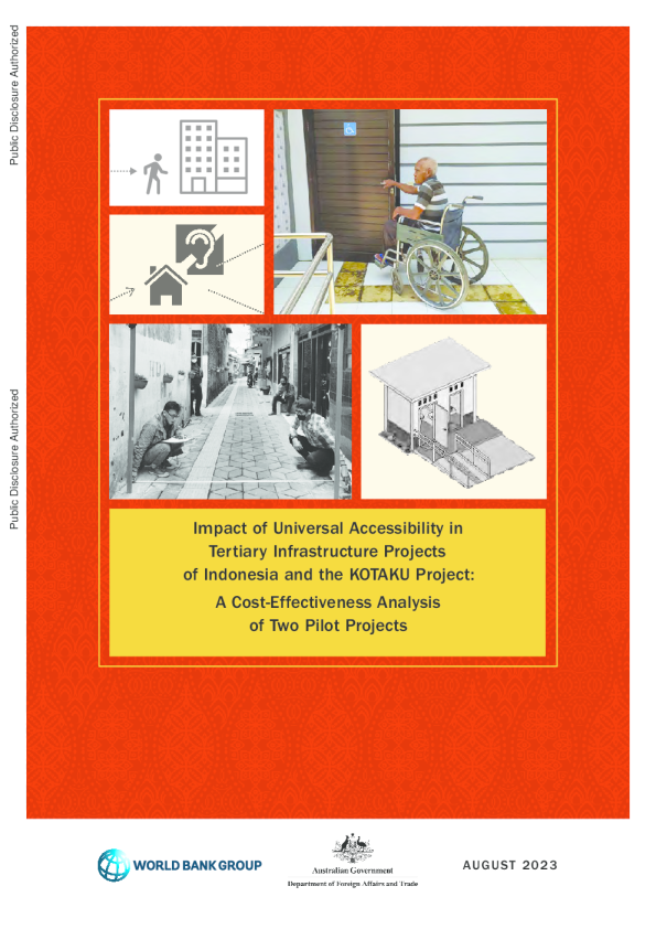 印尼第三方基设置目和 KOTAKU 项目的普一遍无障碍影响 ： 两个检查点项目的得益分析