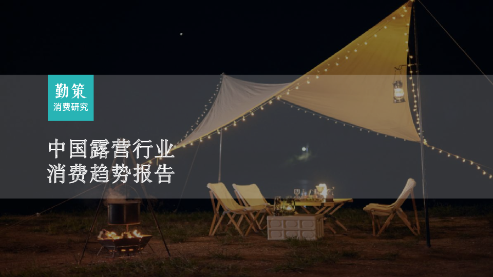 2023露营行业消费趋势报告