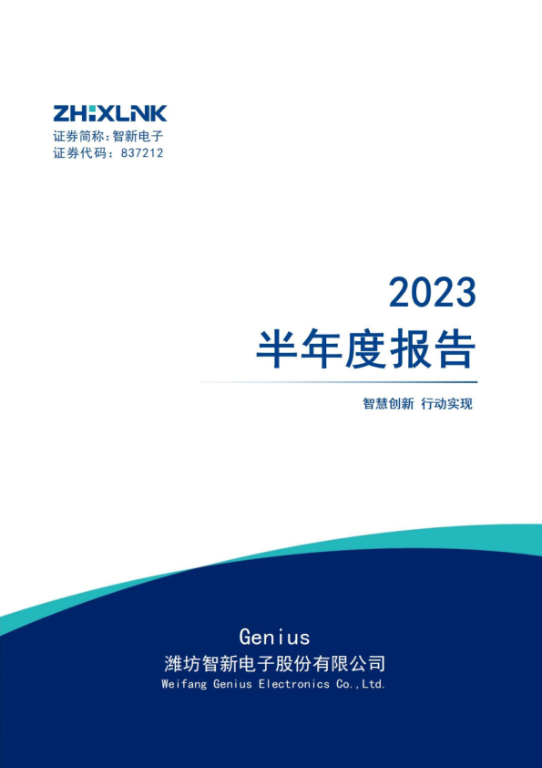 智新电子：2023年半年度报告
