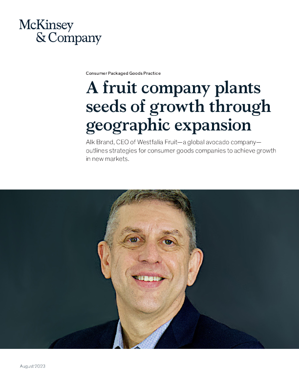 一家水果公司通过地理扩张种植增长的种子