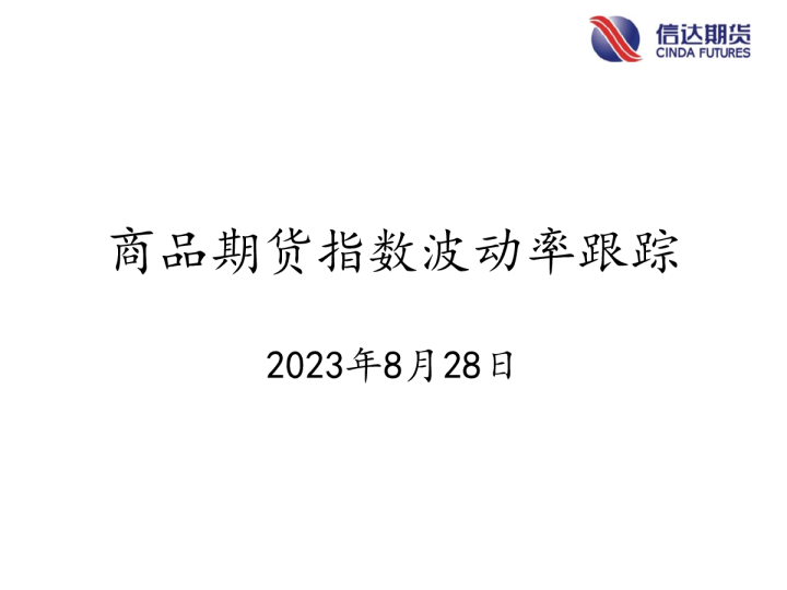 商品期货指数波动率跟踪