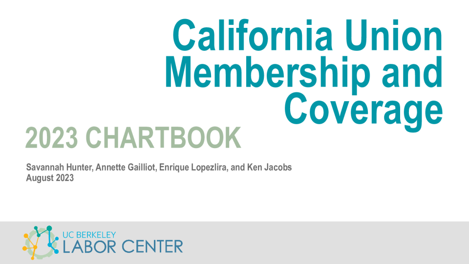 加州工会会员和覆盖范围 ： 2023 年图表