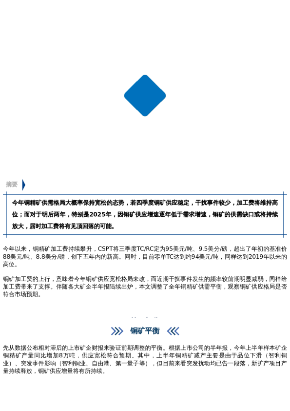 【中粮视点】铜:铜矿供需宽松格局能否延续?