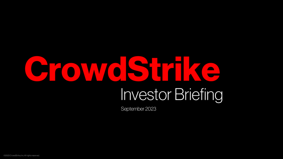 CrowdStrike投资者简报