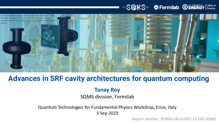 用于量子计算的 SRF 腔结构的研究进展