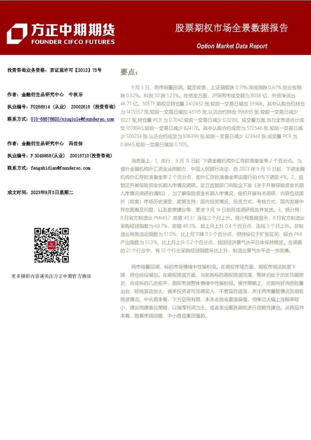 股票期权市场全景数据报告