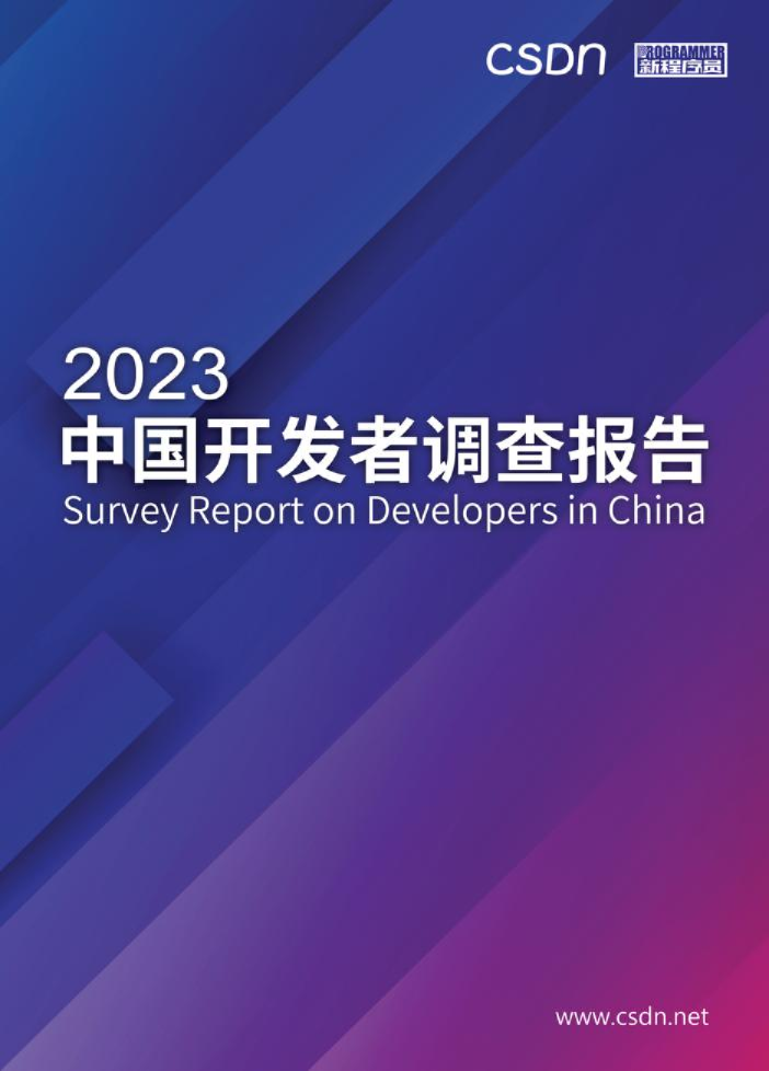 2023中国开发者调查报告