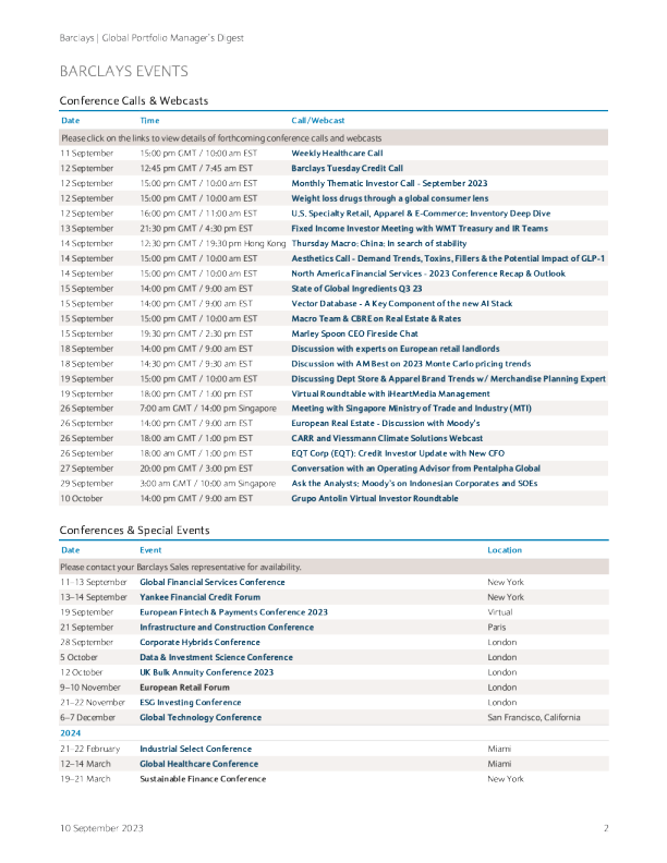全球投资组合经理摘要