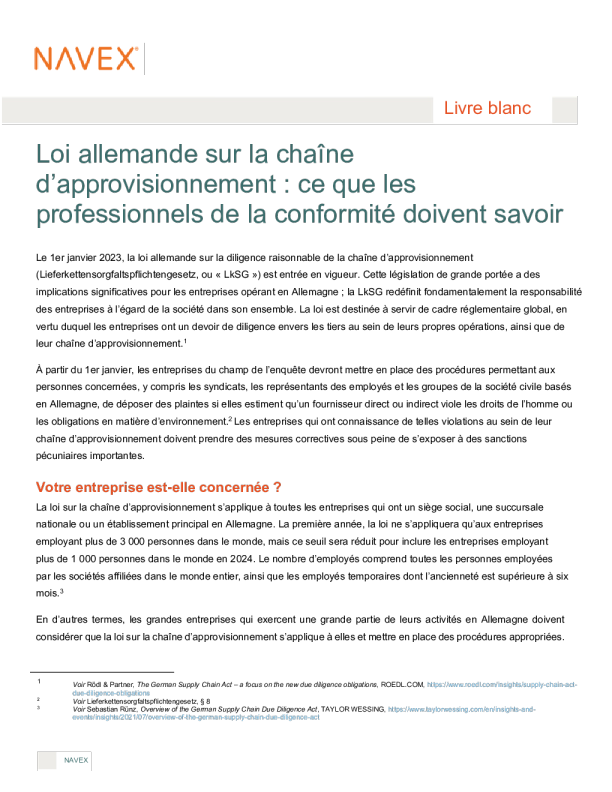 配套方案: ce que les professionnels de la conformit é doivent savoir