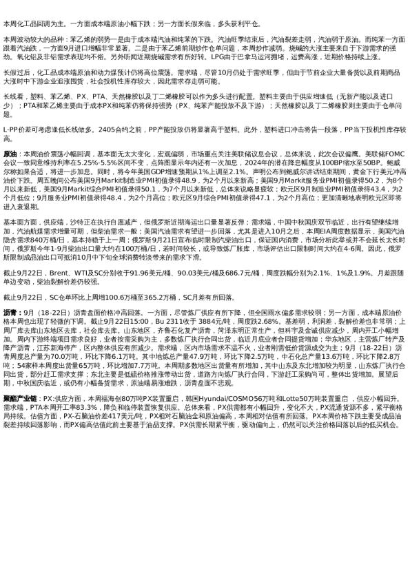 专题 | 新湖期货“能化汇”