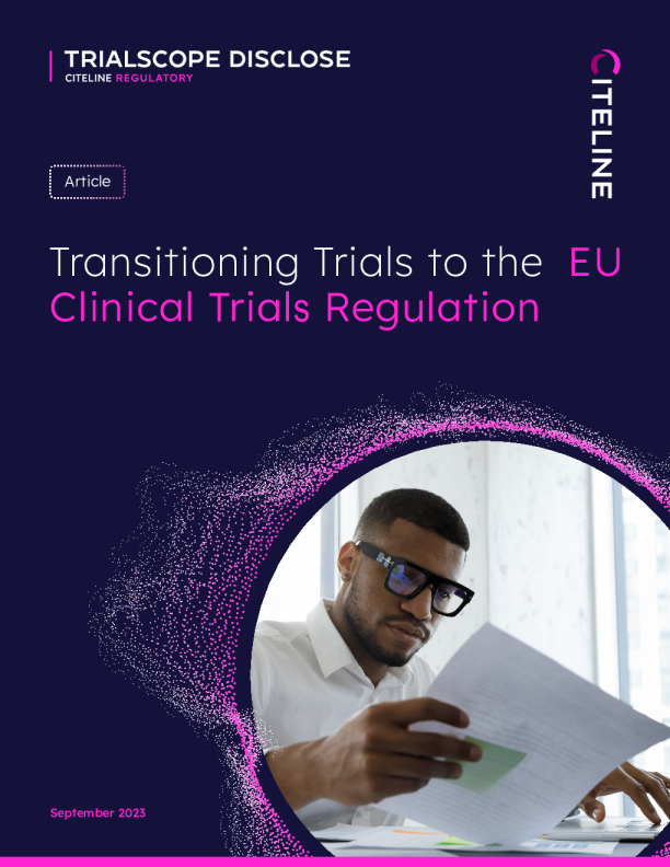 将试验过渡到欧盟临床试验法规