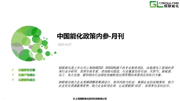 中国能化政策内参-月刊
