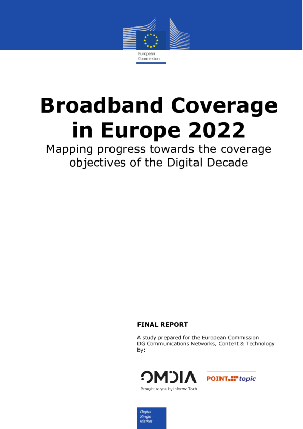 2022 年欧洲宽带覆盖