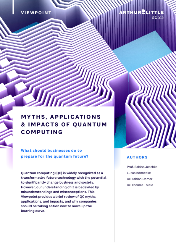 神话 ， 应用和量子计算的影响