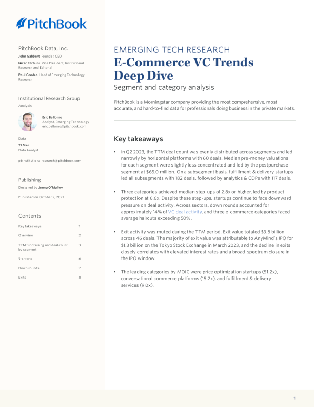 电子商务风险投资趋势深度挖掘