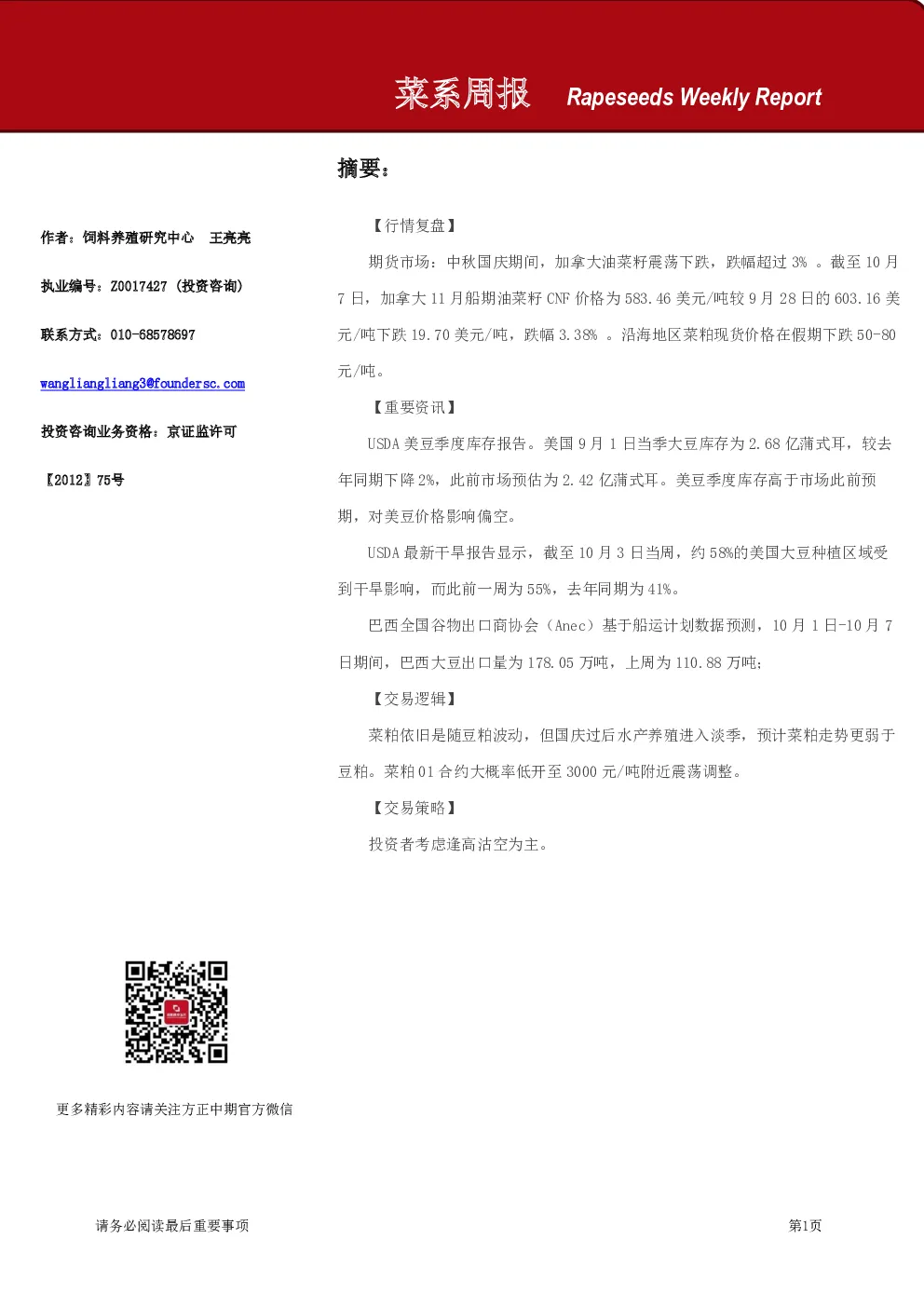 菜系周报
