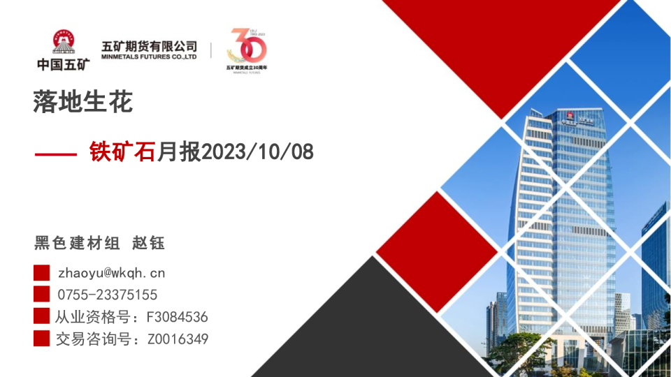 铁矿石月报：落地生花
