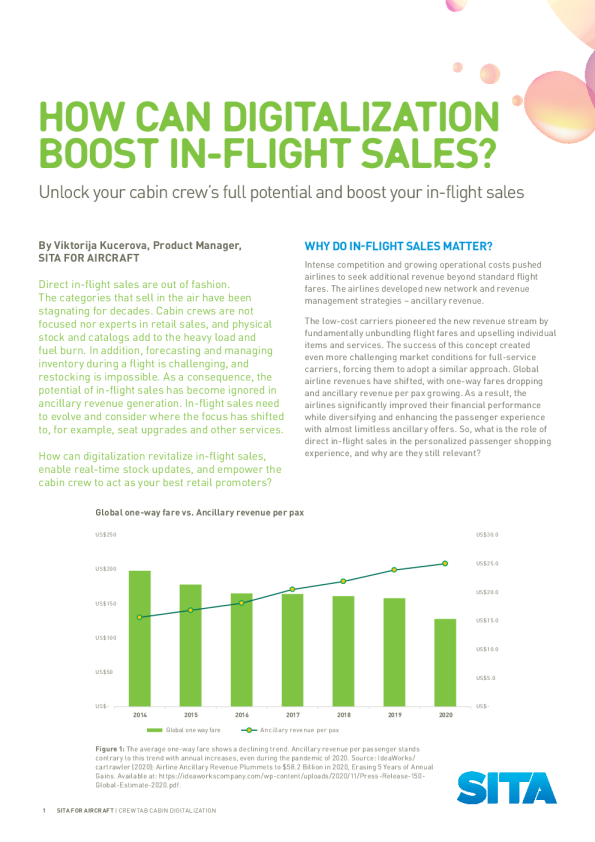 数字化如何促进机上销售 ？