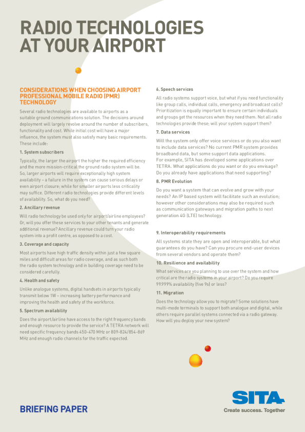 您机场的无线电技术