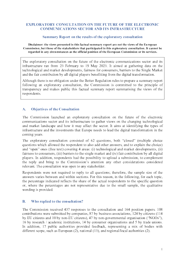 探索性咨询对未来电子通信领域及其基础设施的成果分析