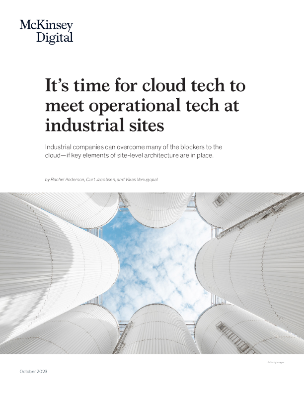 云技术是时候满足工业现场的运营技术了