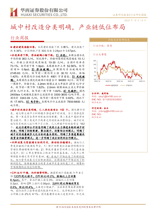 城中村改造分类明确，产业链低位布局